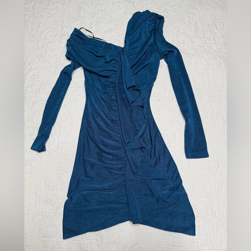 Anthropologie MISHA off shoulder ruffle dress XS